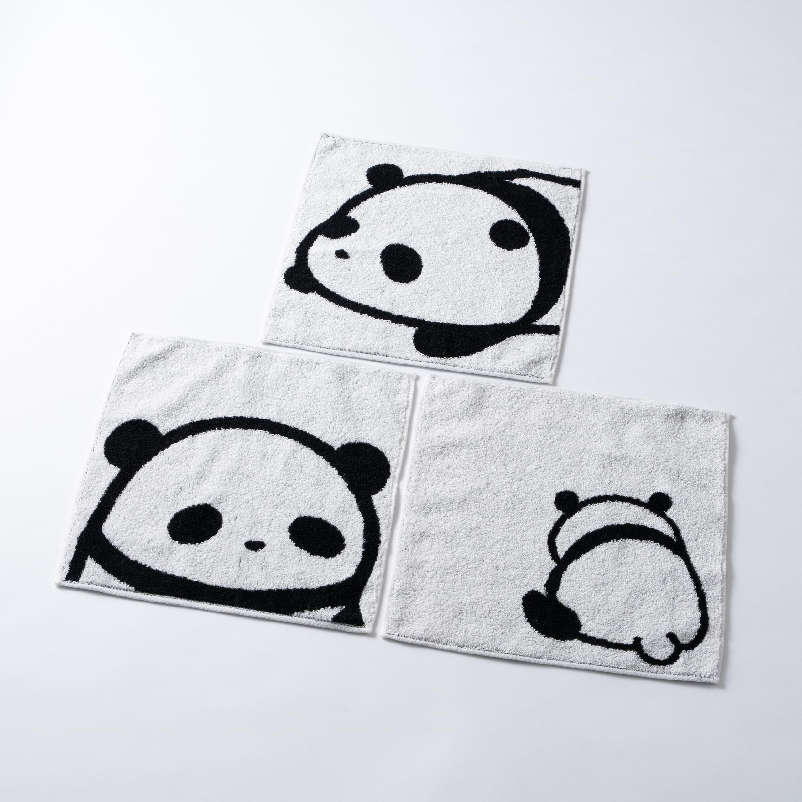 ぱんだ Amazon｜今治タオル ぱんだ ハンカチタオル 3枚セット 25cm×25cm 日本